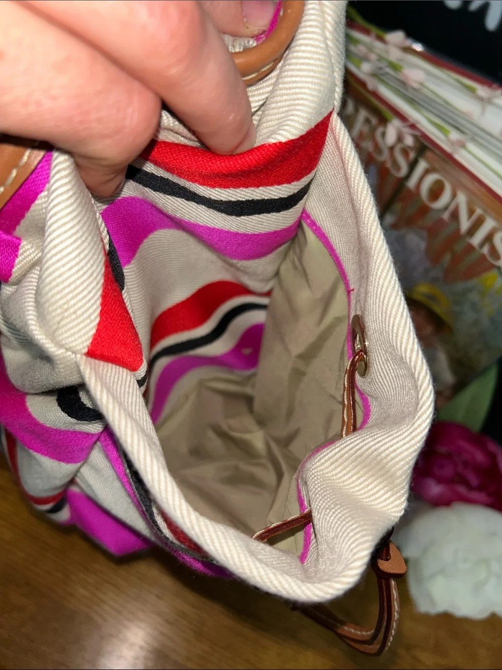 Kate Spade Oak Island Stripe Stevie diaper bag